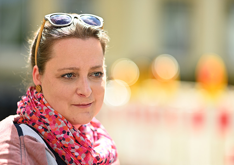 Hinter der Offenblende hat sich eine Baustelle versteckt